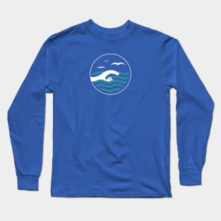 Swim like natural freestyle outdoor Long Sleeve T-Shirt